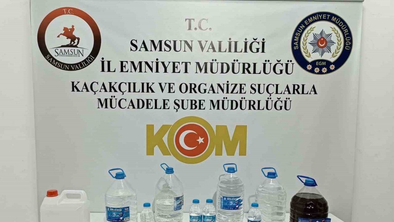 Samsun’da sahte içki operasyonu: 1 şahıs hakkında işlem başlatıldı