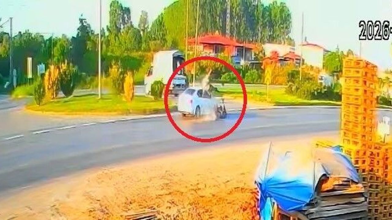Bisikletli genç kızın öldüğü kaza kamerada