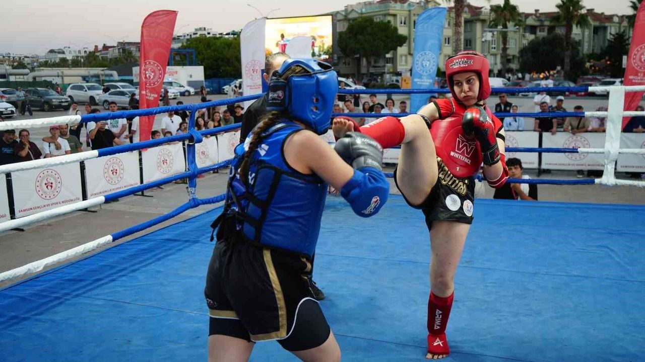 İller Arası Muay Thai Açık Hava Turnuvası Samsun'da başladı