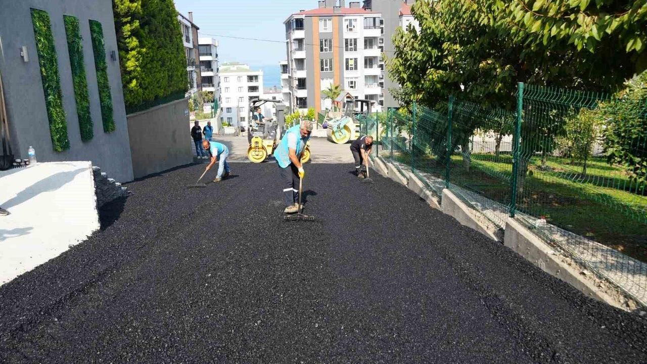 Atakum'da asfalt çalışması