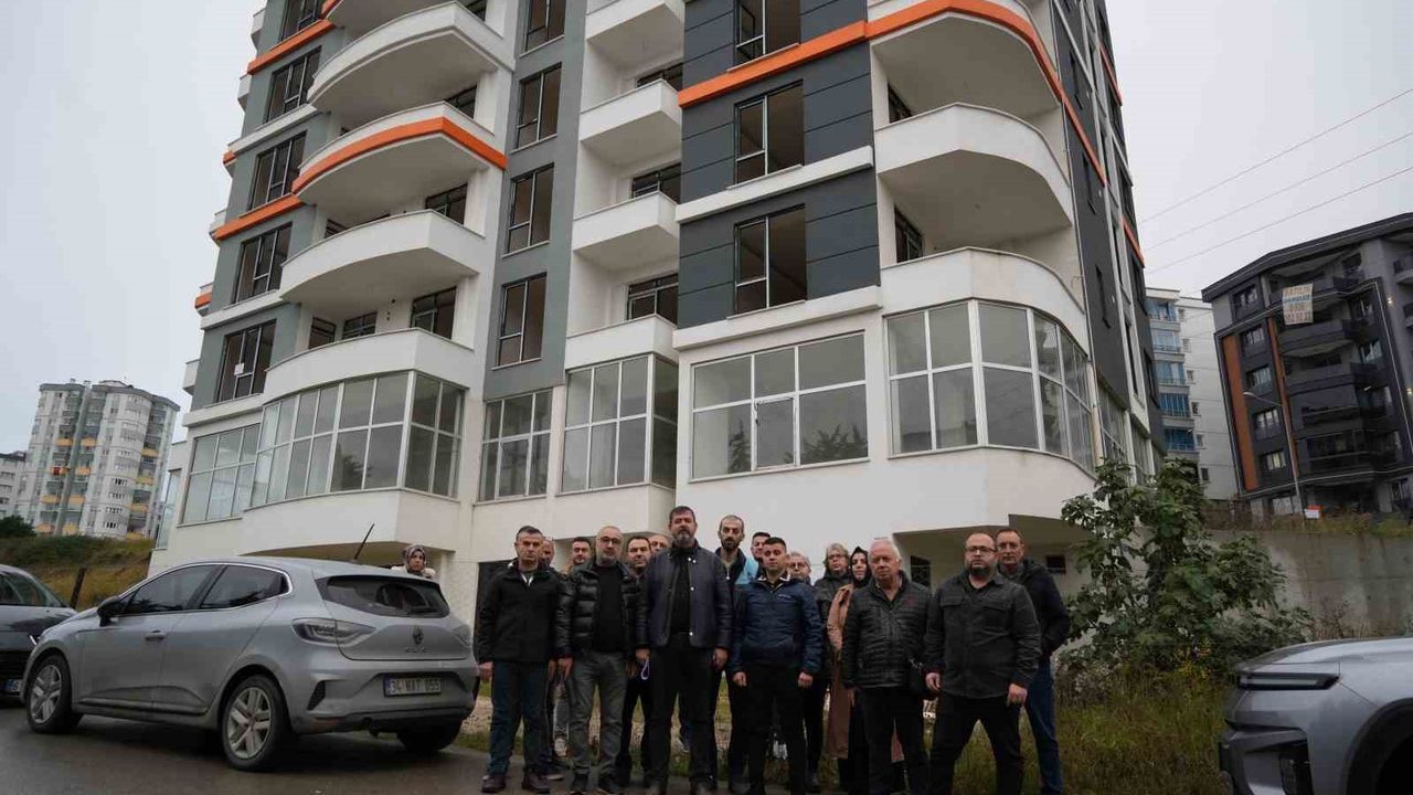 Samsun'da müteahhit ile kooperatif arasındaki uyuşmazlık 80 aileyi mağdur etti