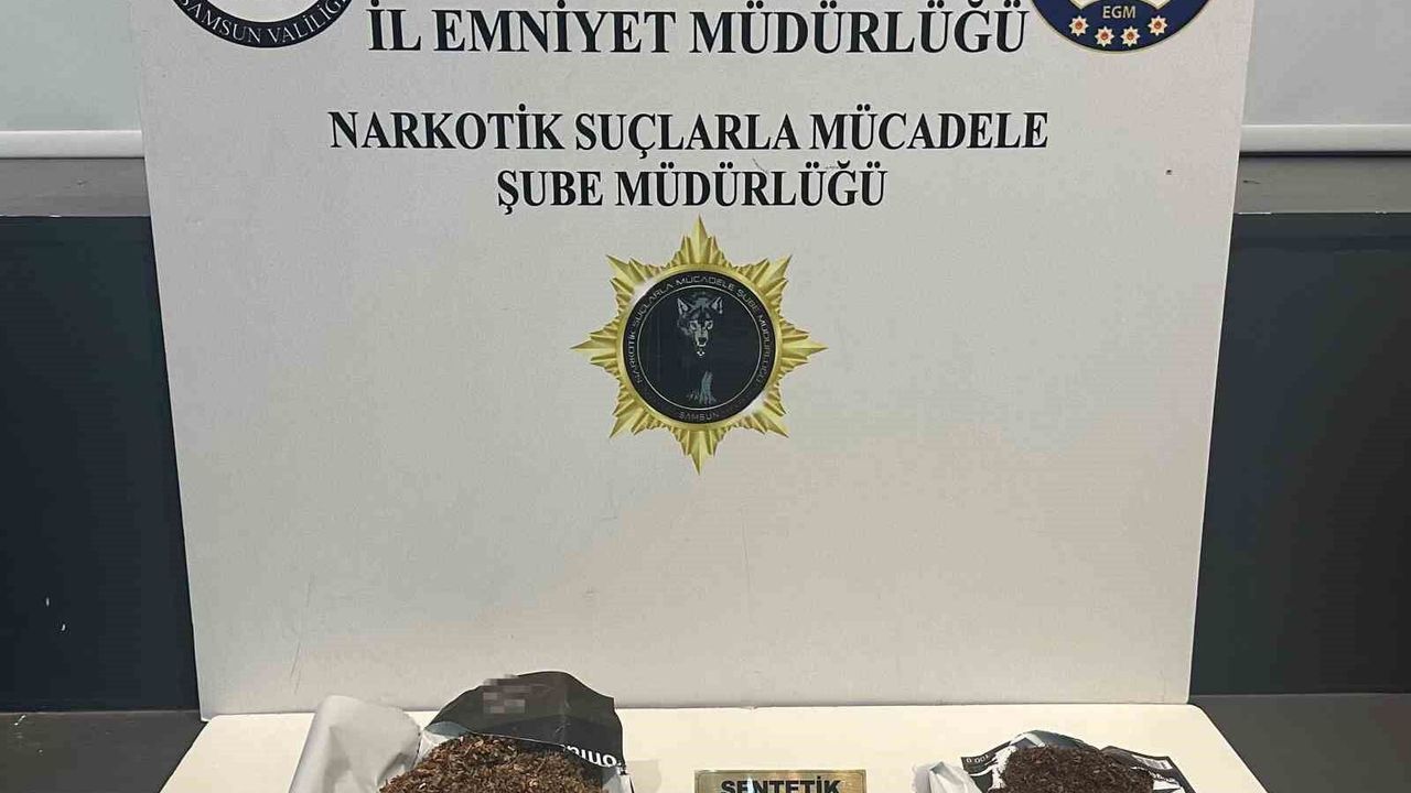 Samsun'da uyuşturucu operasyonu: 2 gözaltı