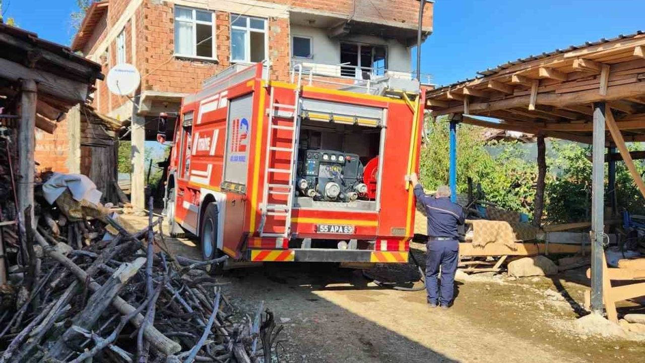 Vezirköprü'de yangın paniği