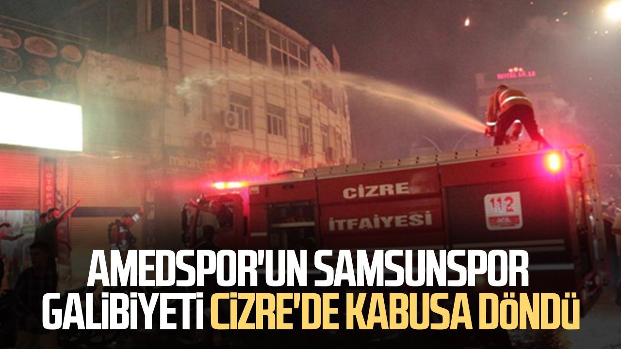 Amedspor'un Samsunspor galibiyeti Cizre'de kabusa döndü