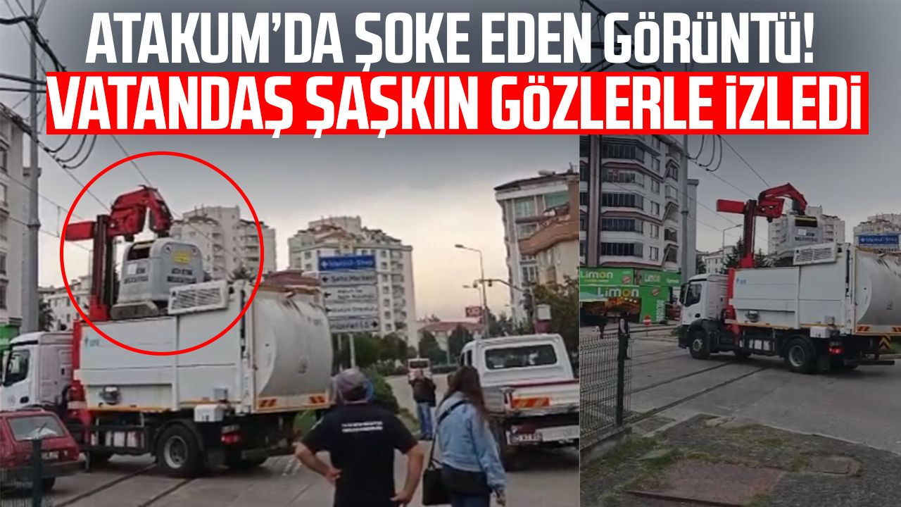 Atakum’da ilginç görüntü! Vatandaş şaşkın gözlerle izledi