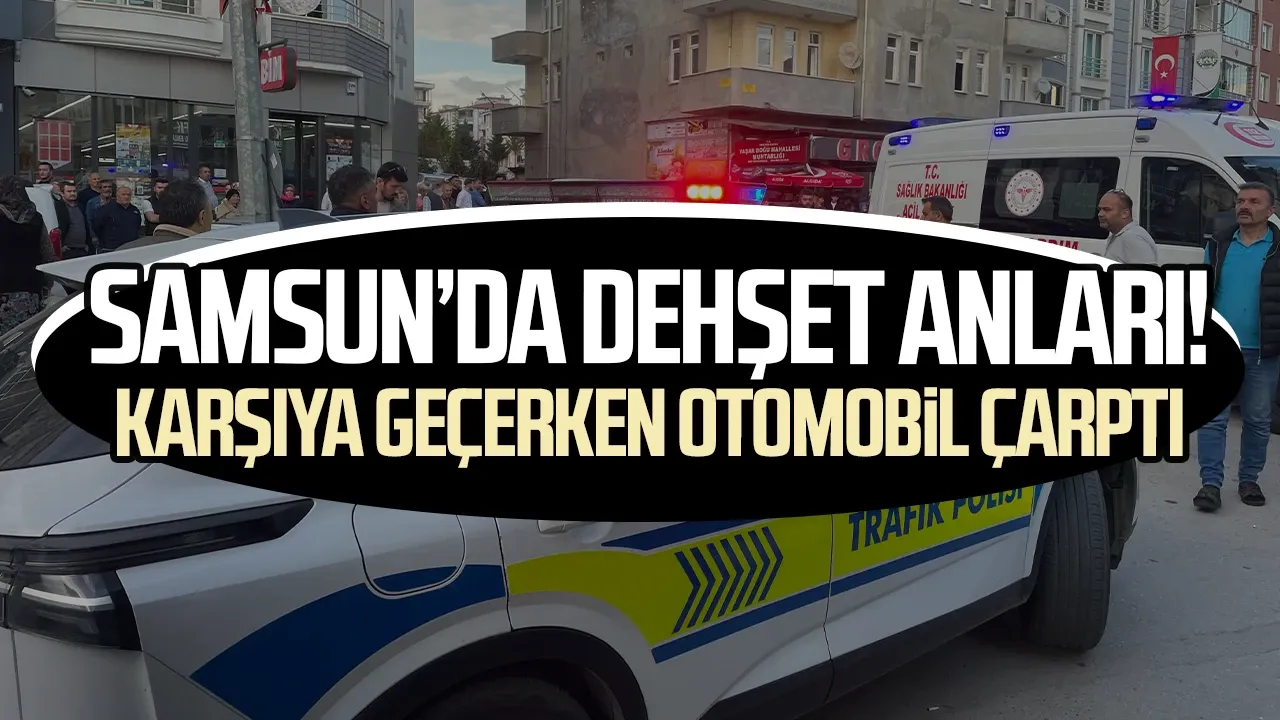 Otomobilin çarptığı kadın ağır yaralandı