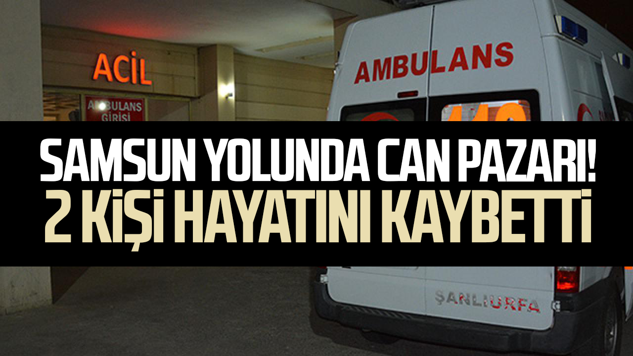 Samsun yolunda can pazarı! 2 kişi hayatını kaybetti