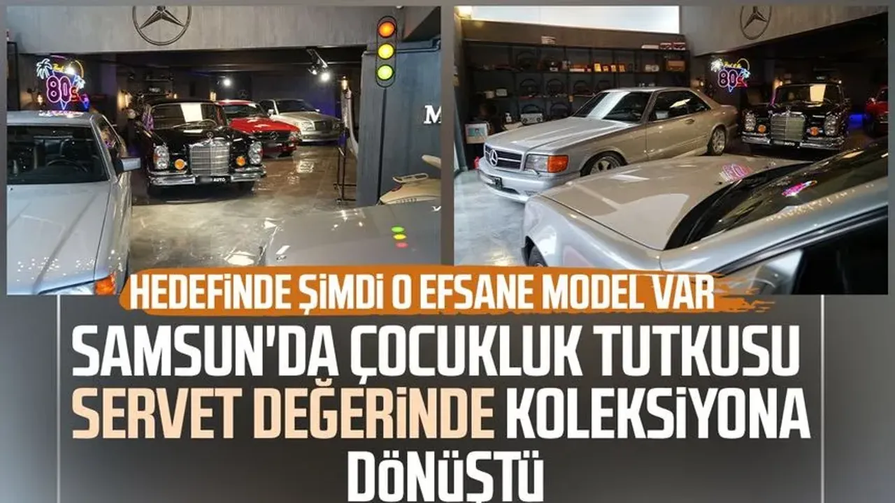 Samsun’da gizli Mercedes müzesi! İçindeki araçlara paha biçilemiyor