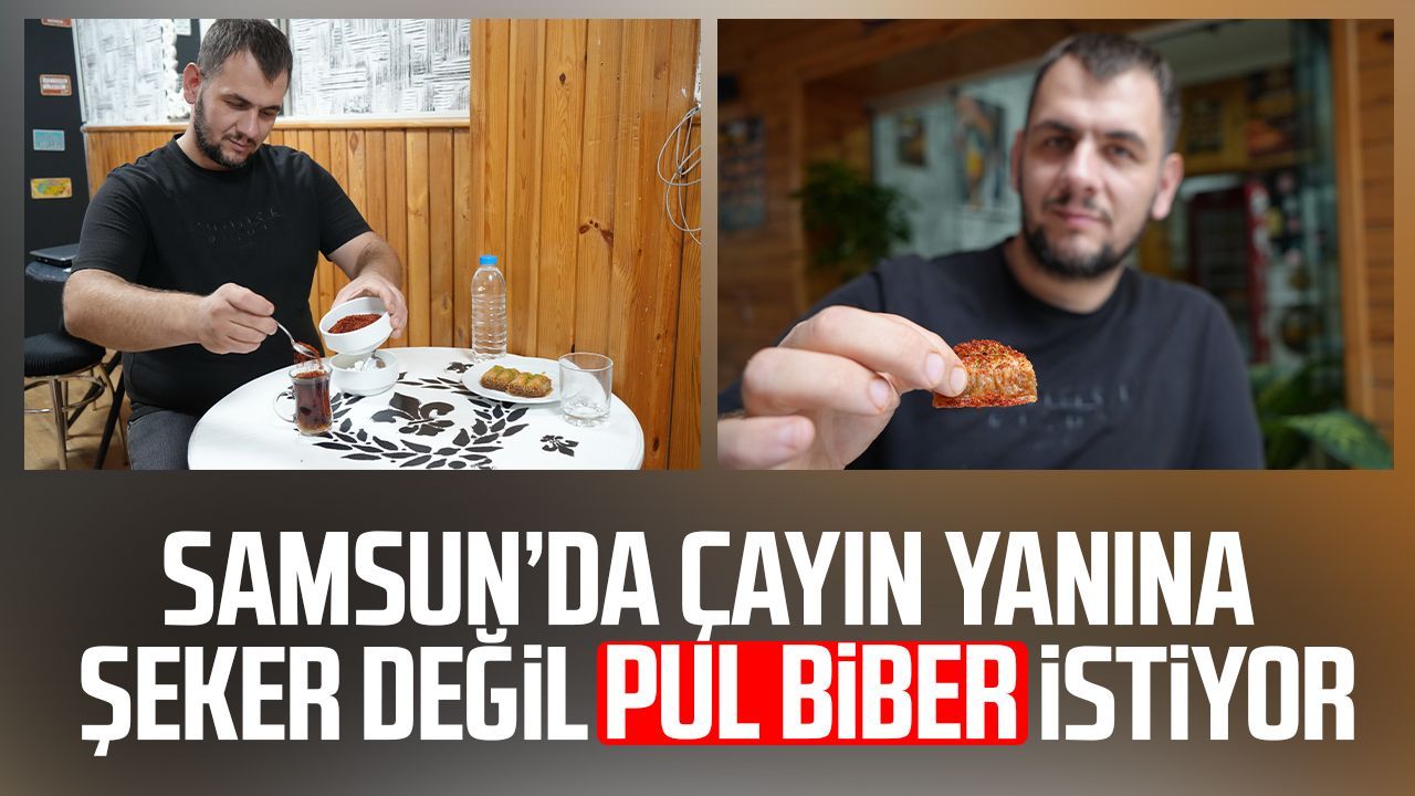 Acısız yaşayamıyor: Tatlıya bile pul biber atıp yiyor