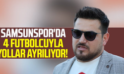Samsunspor'da 4 futbolcuyla yollar ayrılıyor!