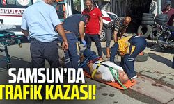 Bafra'da trafik kazası!