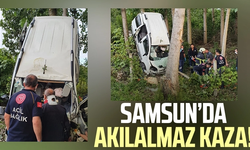 Samsun'da akılalmaz trafik kazası!
