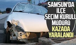 Samsun'da ilçe seçim kurulu müdürü kazada yaralandı