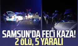 Samsun'da feci kaza! 2 ölü, 5 yaralı