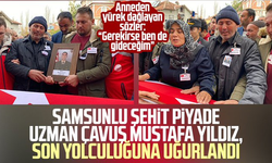 Samsunlu şehit Piyade Uzman Çavuş Mustafa Yıldız son yolculuğuna uğurlandı!