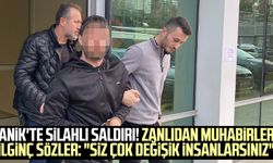 Canik'te silahlı saldırı! Zanlıdan muhabirlere ilginç sözler: "Siz çok değişik insanlarsınız"