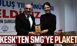 KESK'ten Samsun Medya Grubu'na plaket