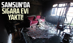 Samsun'da sigara evi yaktı!