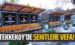 Tekkeköy’de şehitlere vefa!