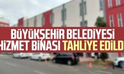 Samsun Büyükşehir Belediyesi hizmet binası tahliye edildi