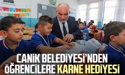 Canik Belediyesi’nden öğrencilere karne hediyesi