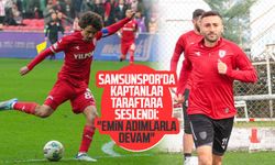 Samsunspor'da kaptanlar taraftara seslendi: "Emin adımlarla devam"
