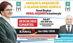 İYİ Parti Genel Başkanı Meral Akşener Samsun’a geliyor