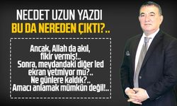 Necdet Uzun yazdı: Bu da nereden çıktı?..