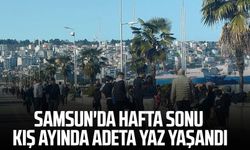 Samsun'da hafta sonu kış ayında adeta yaz yaşandı