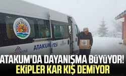 Atakum'da dayanışma büyüyor! Ekipler kar kış demiyor