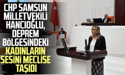 CHP Samsun Milletvekili Neslihan Hancıoğlu, deprem bölgesindeki kadınların sesini meclise taşıdı