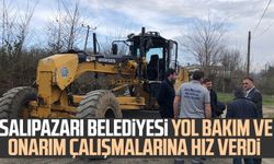 Salıpazarı Belediyesi yol bakım ve onarım çalışmalarına hız verdi