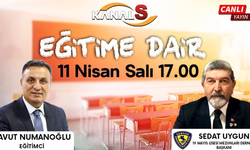 Davut Numanoğlu ile Eğitime Dair 11 Nisan Salı Kanal S'de