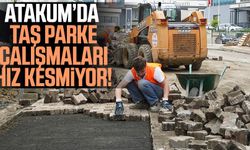 Atakum’da taş parke çalışmaları hız kesmiyor!