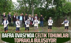 Bafra Ovası'nda çeltik tohumları toprakla buluşuyor!