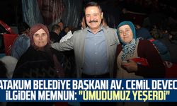 Atakum Belediye Başkanı Av. Cemil Deveci ilgiden memnun: "Umudumuz yeşerdi"