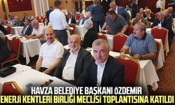 Havza Belediye Başkanı Özdemir, Enerji Kentleri Birliği Meclisi Toplantısına katıldı