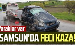 Samsun'da feci kaza! Yaralılar var