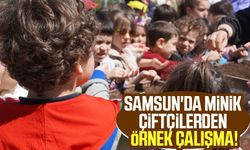 Samsun'da minik çiftçilerden örnek çalışma!
