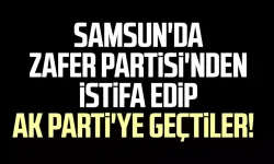 Samsun'da Zafer Partisi'nden istifa edip AK Parti'ye geçtiler!
