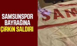 Samsunspor bayrağına çirkin saldırı 
