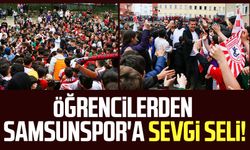 Samsunspor'a öğrencilerden sevgi seli