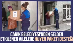 Canik Belediyesi’nden selden etkilenen ailelere hijyen paketi desteği