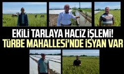 Ekili tarlaya haciz işlemi! Samsun Bafra'daki Türbe Mahallesi'nde isyan var