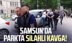 Samsun'da parkta silahlı kavga!