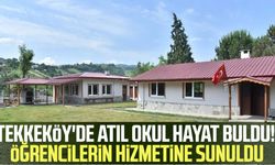 Tekkeköy'de atıl okul hayat buldu! Öğrencilerin hizmetine sunuldu