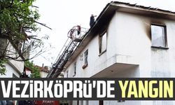Samsun Vezirköprü'de yangın