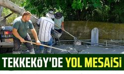 Tekkeköy'de konforlu ve güvenli ulaşım için yol mesaisi