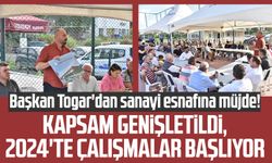 Tekkeköy Belediye Başkanı Hasan Togar'dan sanayi esnafına müjde! Kapsam genişletildi, 2024'te çalışmalar başlıyor