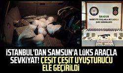 İstanbul'dan Samsun'a lüks araçla sevkiyat! Kilolarca çeşit çeşit uyuşturucu ele geçirildi
